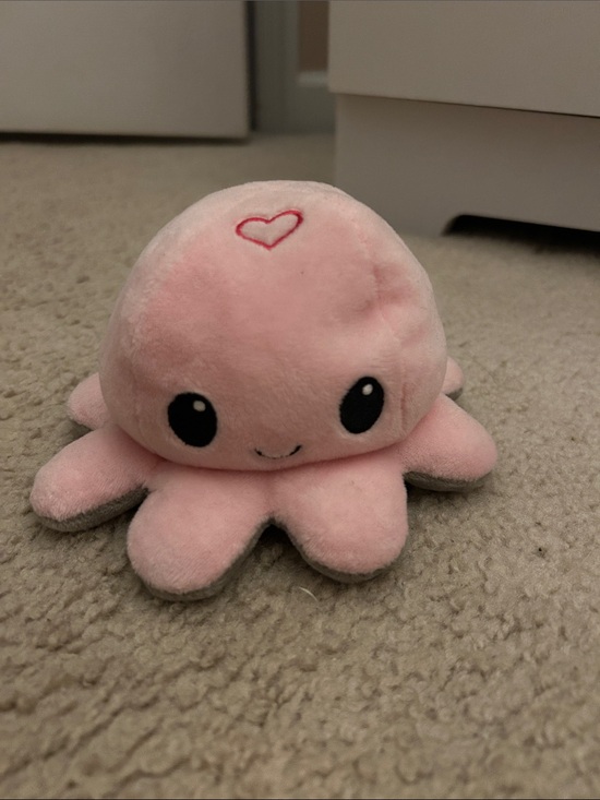 Other - Reversible Pink and GreyEmoji Octopus Plush